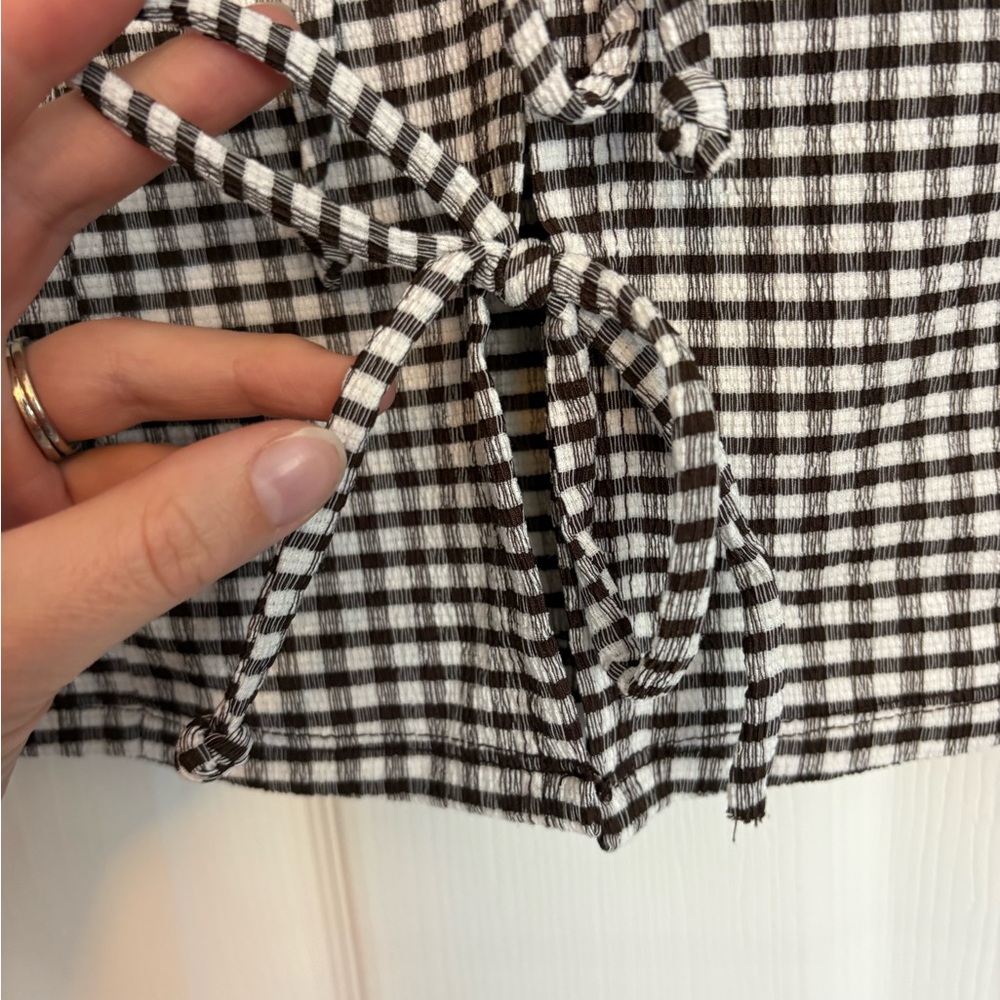 Gingham Spring/Summer Top M - Picture 5 of 5